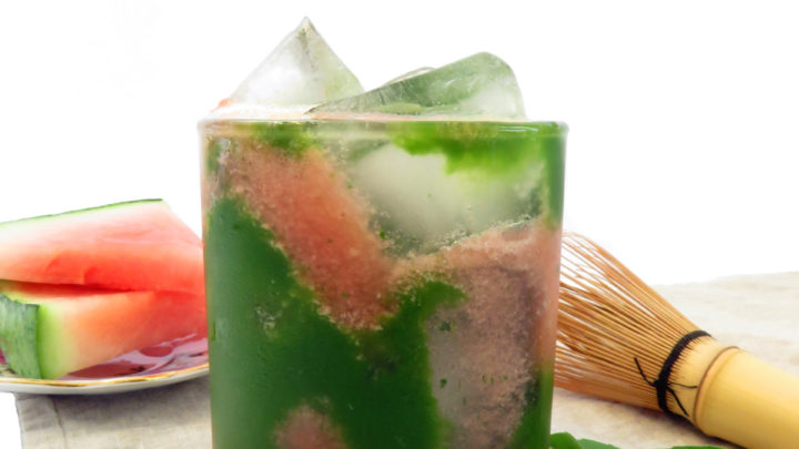 Iced Watermelon Basil Matcha