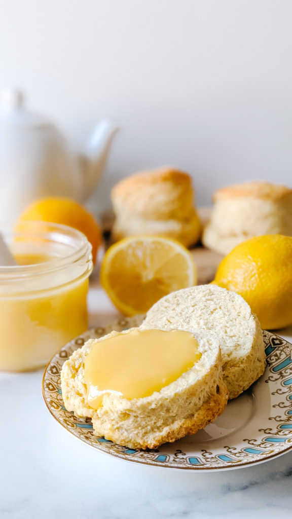 lemon curd and scones