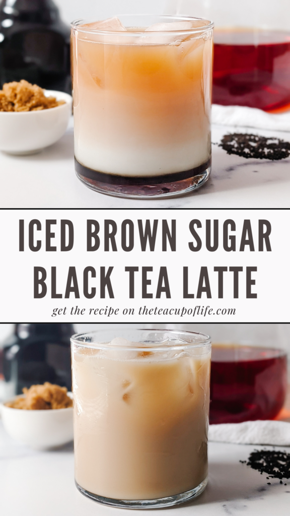 iced brown sugar black tea latte recipe