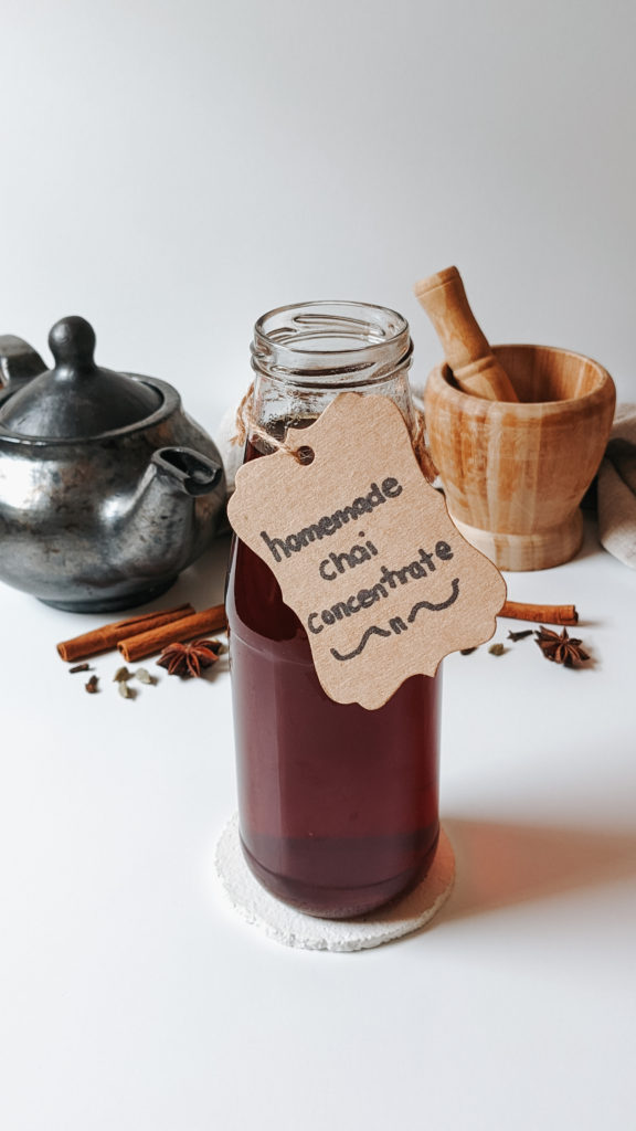homemade chai concentrate