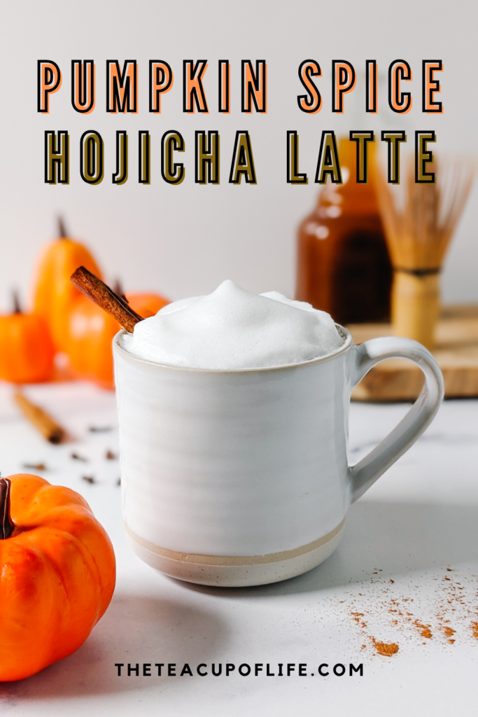 roasted pumpkin spice tea latte