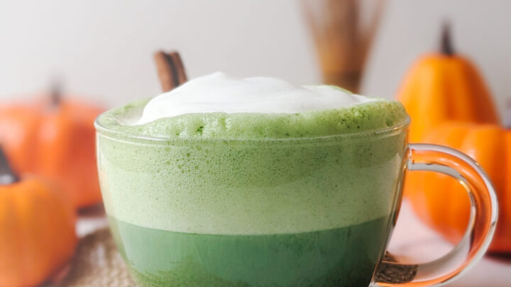 pumpkin spice matcha latte