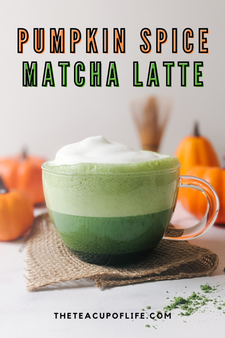 pumpkin spice matcha latte