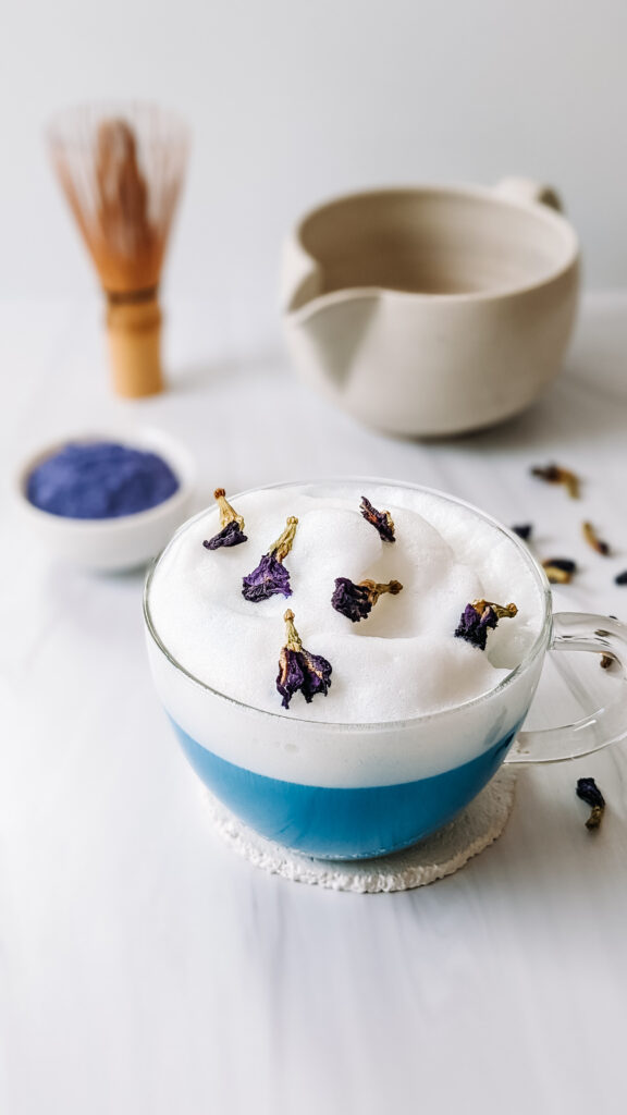 Latte čaj od cvijeta leptira graška 5